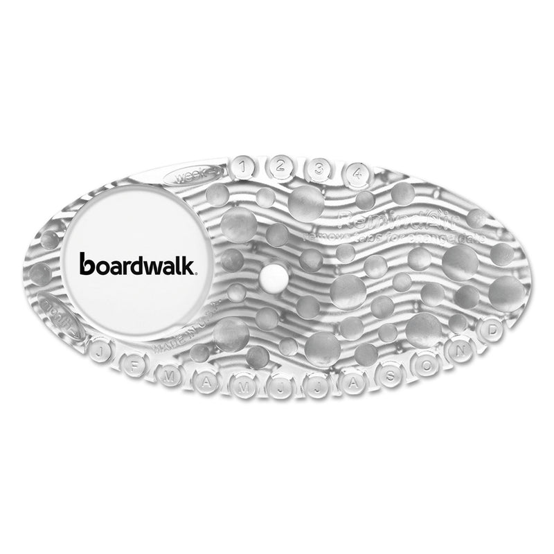 Boardwalk Curve Air Freshener, Mango, Solid, Clear, 10/Box - BWKCURVEMAN