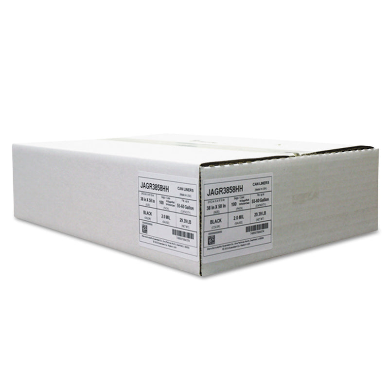 Boardwalk Low Density Repro Can Liners, 60 gal, 1.4 mil, 38 x 58, Clear, 100/Carton