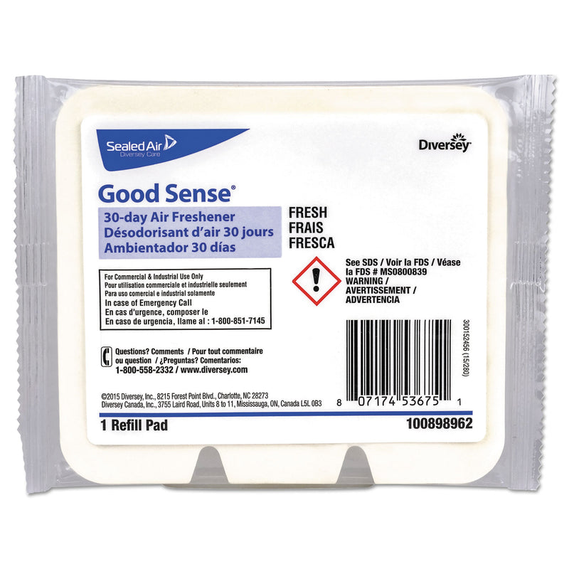 Diversey Good Sense 30-Day Air Freshener, Fresh, 12/Carton - DVO100898962