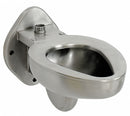 Acorn Stainless Steel, Top, Prison Toilet, Wall, 12 in Rough-In - R2100-T-1