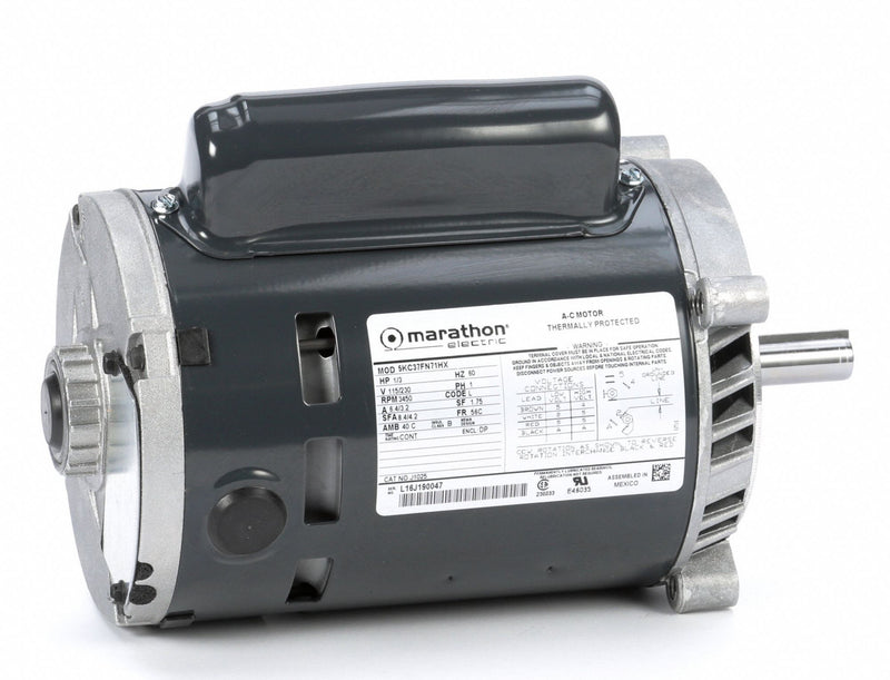 Marathon Motors 1/3 HP Jet Pump Motor, Capacitor-Start, 3450 Nameplate RPM, 115/230 Voltage, 56C Frame - 5KC37FN71X