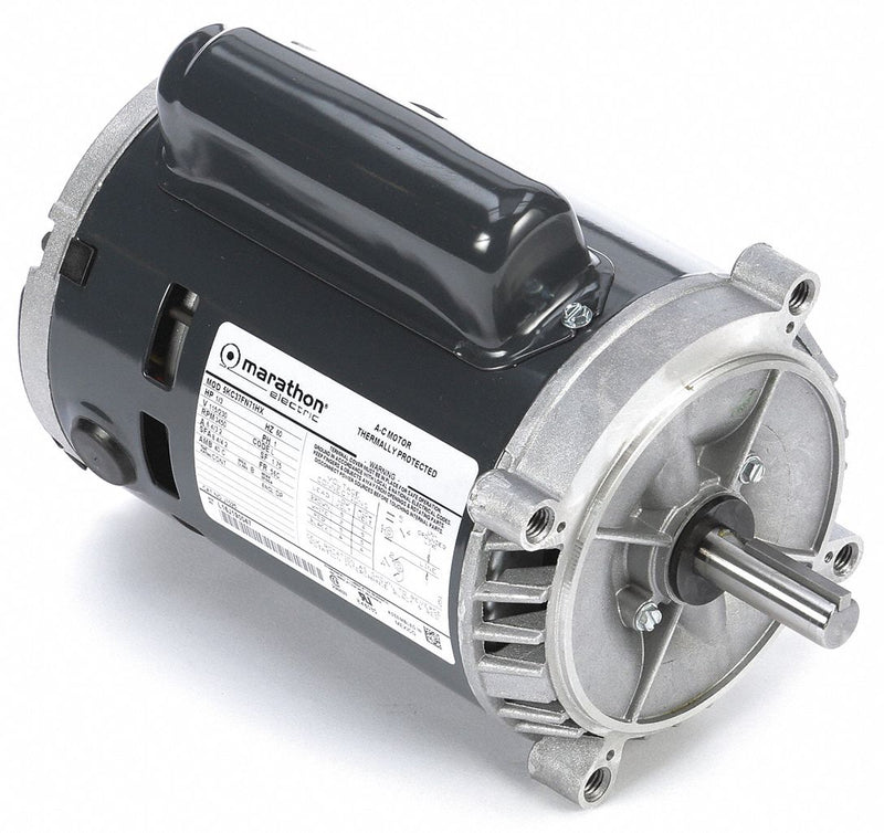 Marathon Motors 1/3 HP Jet Pump Motor, Capacitor-Start, 3450 Nameplate RPM, 115/230 Voltage, 56C Frame - 5KC37FN71X