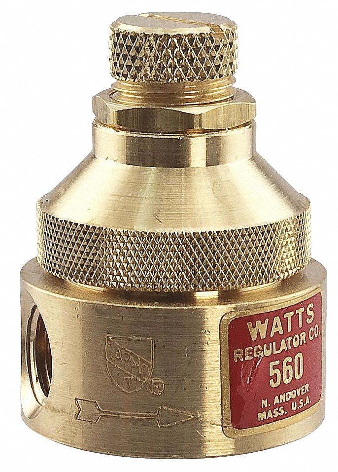 Watts Pressure Regulator, Lead Free Brass, 0 to 60 psi - 1/8 LF560 0-60