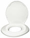 Big John Round or Elongated, Standard Toilet Seat Type, Closed Front Type, Includes Cover Yes, White - 6W