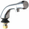 Chicago Faucets Chrome, Low Arc, Bathroom Sink Faucet, Manual Faucet Activation, 2.2 gpm - 807-E12-665PAB