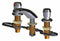 Chicago Faucets Chrome, Low Arc, Bathroom Sink Faucet, Manual Faucet Activation, 2.20 gpm - 404-HZ665ABCP