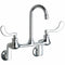 Chicago Faucets Chrome, Gooseneck, Bathroom Sink Faucet, Kitchen Sink Faucet, Manual Faucet Activation, 2.2 gpm - 631-RABCP