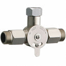 Chicago Faucets Mechanical Mixer, Fits Brand Chicago Faucets, Brass, Rough Chrome Finish - 242.165.AB.1
