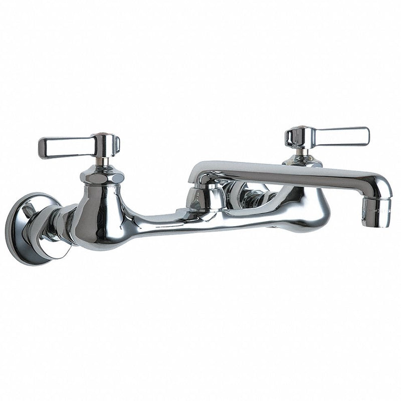 Chicago Faucets Chrome, Straight, Kitchen Sink Faucet, Bathroom Sink Faucet, Manual Faucet Activation, 2.20 gpm - 540-LDXKABCP