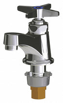 Chicago Faucets Chrome, Low Arc, Bathroom Sink Faucet, Manual Faucet Activation, 2.2 gpm - 701-COLDABCP