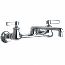 Chicago Faucets Chrome, Straight, Kitchen Sink Faucet, Bathroom Sink Faucet, Manual Faucet Activation, 2.20 gpm - 540-LDABCP