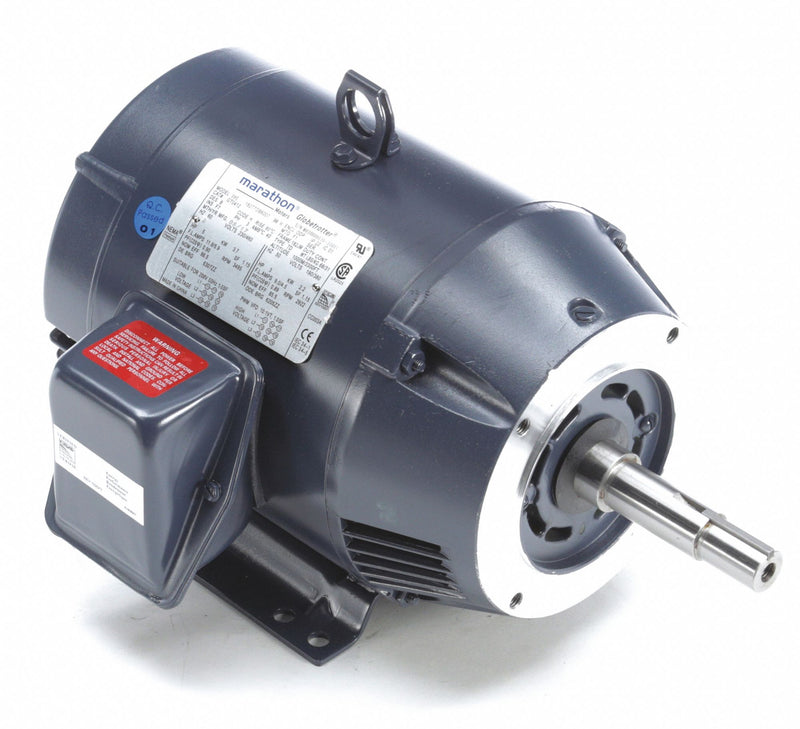 Marathon Motors 5 HP Close-Coupled Pump Motor,3-Phase,3495 Nameplate RPM,208-230/460 Voltage,182JM - 182TTDBD6007