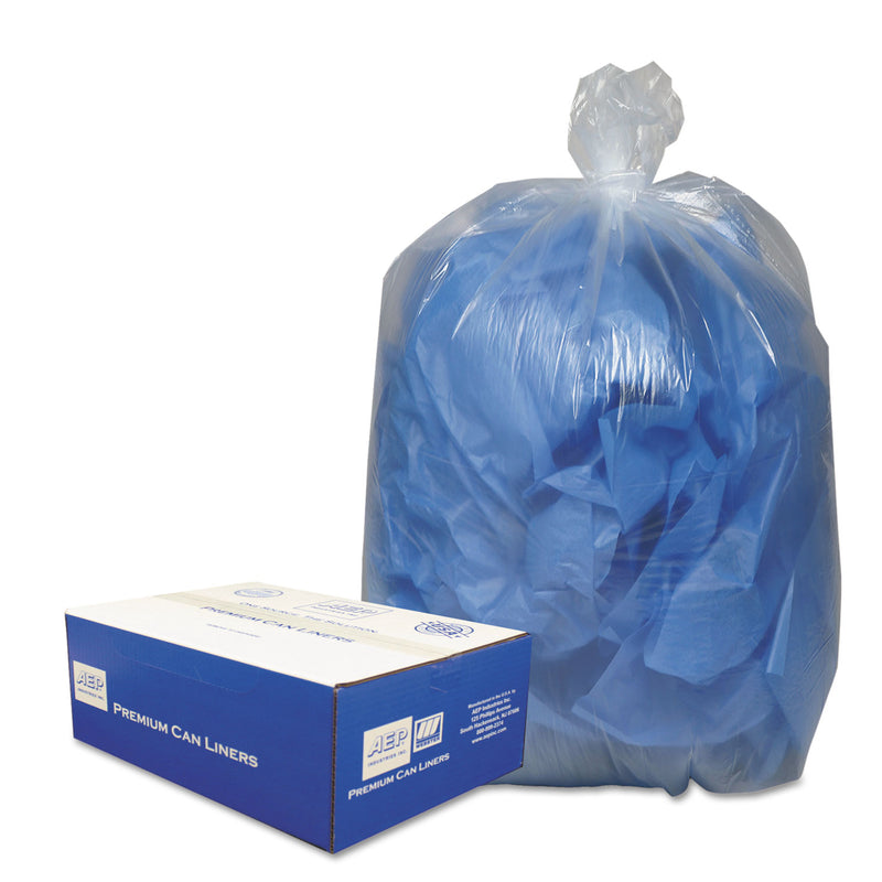 Classic Clear Linear Low-Density Can Liners, 10 Gal, 0.6 Mil, 24