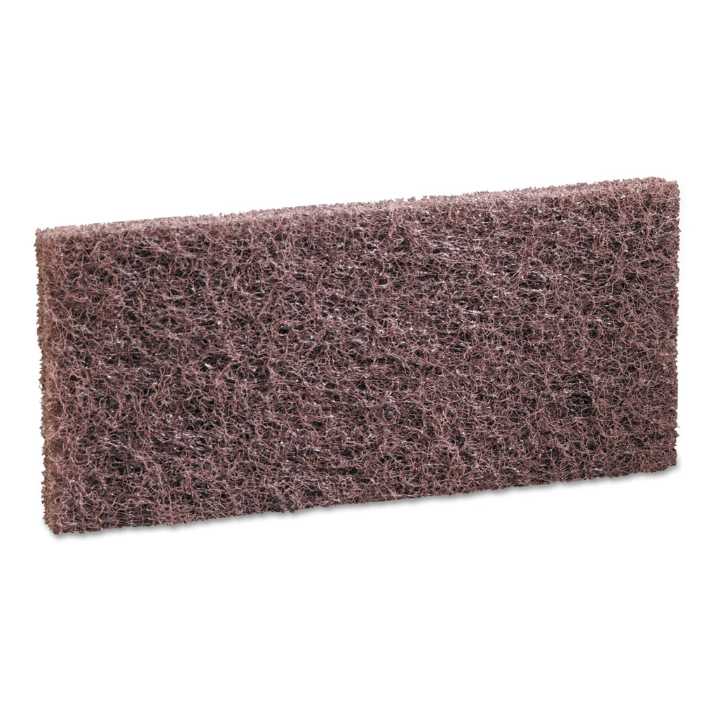 Boardwalk Heavy-Duty Brown Pads, 4 X 10, 20/Carton - BWK403 ...