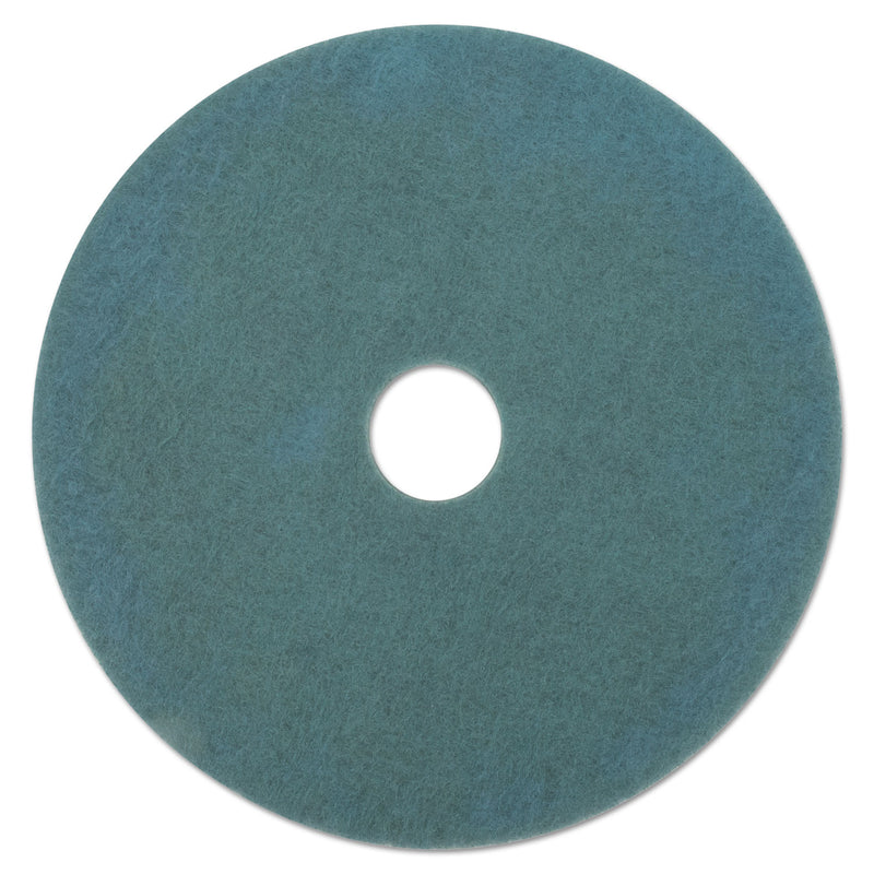 3M Ultra High-Speed Floor Burnishing Pads 3100, 27" Diameter, Aqua, 5/Carton - MMM20264