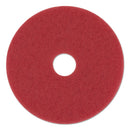 Boardwalk Buffing Floor Pads, 13" Diameter, Red, 5/Carton - BWK4013RED