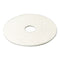 3M Low-Speed Super Polishing Floor Pads 4100, 16" Diameter, White, 5/Carton - MMM08480