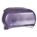 San Jamar Versatwin Tissue Dispenser, 8 X 5 3/4 X 12 3/4, Transparent Black Pearl - SJMR3600TBK