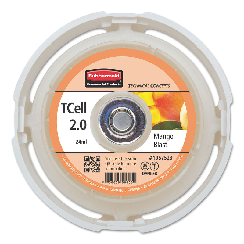 Rubbermaid Tc Tcell 2.0 Air Freshener Refill, Mango Blast, 24 Ml Cartridge, 6/Carton - RCP1957523CT