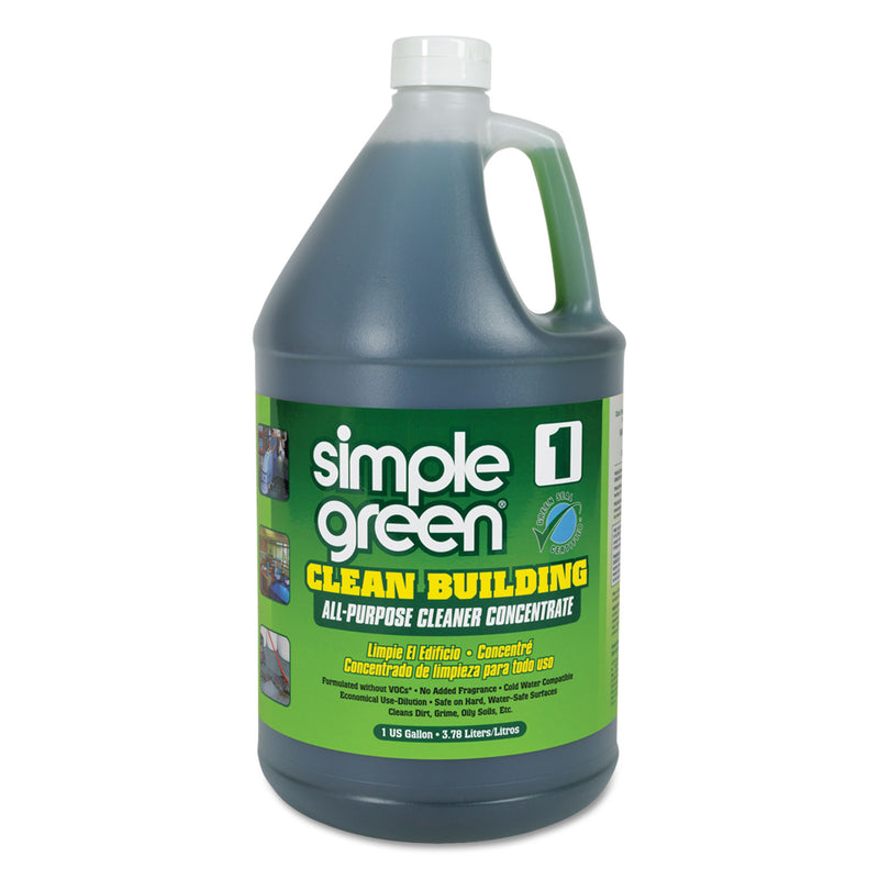 Simple Green Clean Building All-Purpose Cleaner Concentrate, 1Gal Bottle - SMP11001