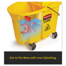 Rubbermaid Wavebrake Bucket/Wringer Combos, 35 Qt, Blue - RCP757888BLU