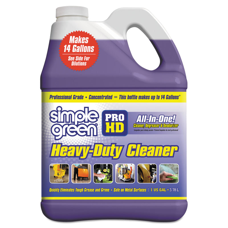 Simple Green Pro Hd Heavy-Duty Cleaner, Unscented, 1 Gal Bottle, 4/Carton - SMP13421