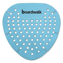 Boardwalk Gem Urinal Screen, Lasts 30 Days, Blue, Cotton Blossom Fragrance, 12/Box - BWKGEMCBL
