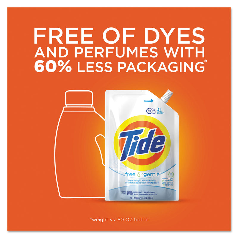 Tide Free And Gentle Laundry Detergent, 48 Oz Pouch, 3/Carton - PGC94255
