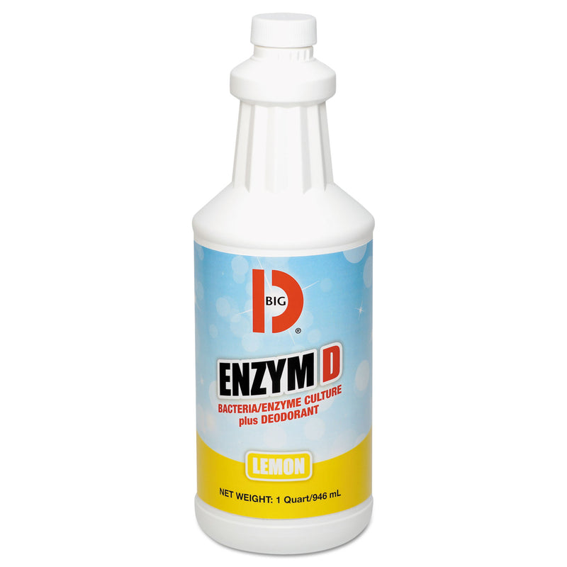 Big D Enzym D Digester Liquid Deodorant, Lemon, 32Oz, 12/Carton - BGD500