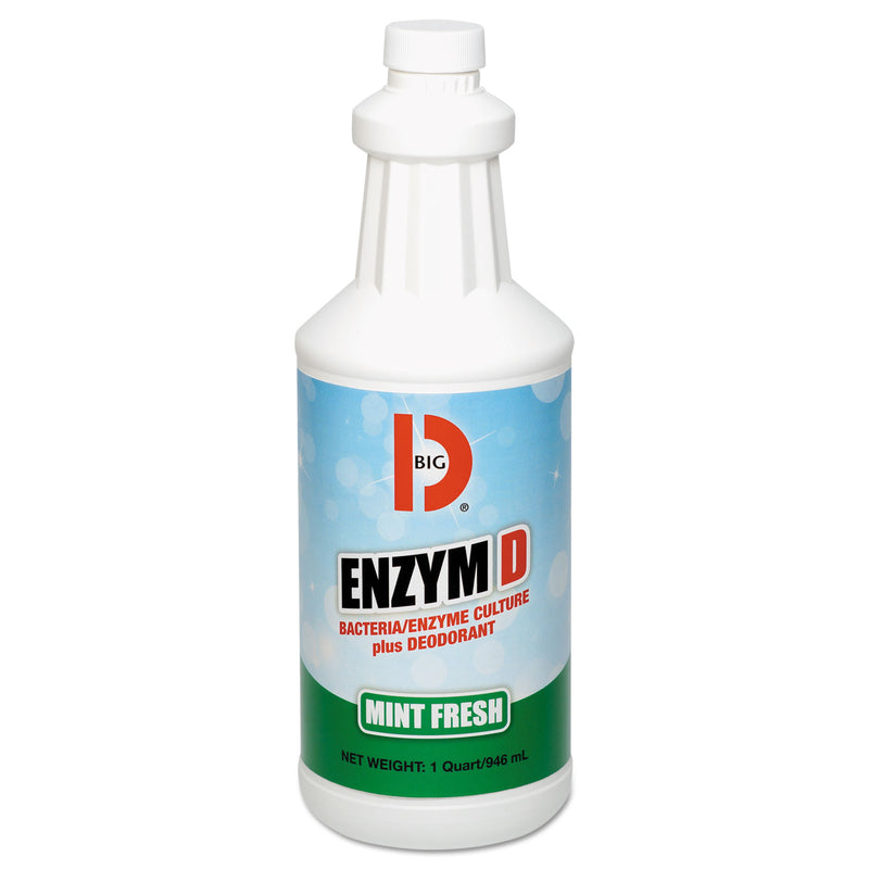 Big D Enzym D Digester Deodorant, Mint, 1Qt, Bottle, 12/Carton - BGD504