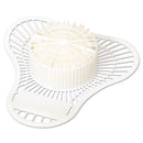 Big D Dyna-Screen Urinal Screen With Block, White, Camphor Scent, 6/Carton - BGD607