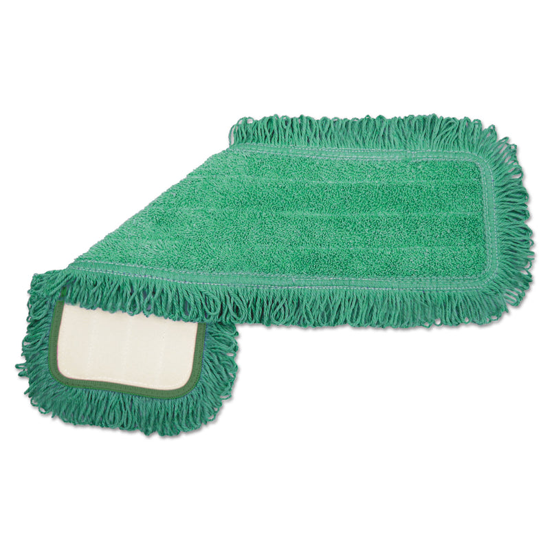 Boardwalk Microfiber Dust Mop Head, 18 X 5, Green, 1 Dozen - BWKMFD185GF