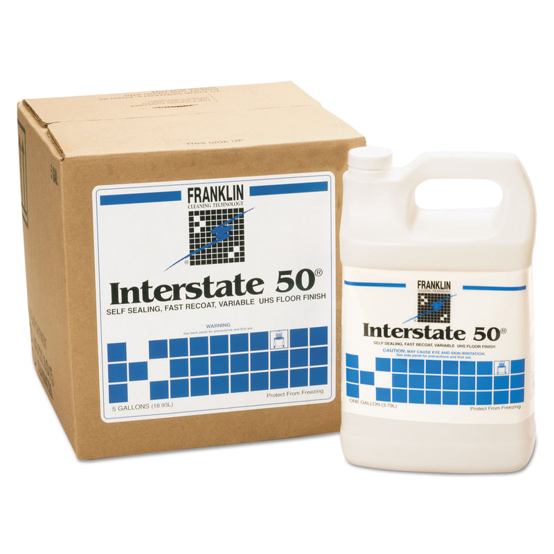 Franklin Interstate 50 Floor Finish, 1Gal Bottle, 4/Carton - FKLF195022CT