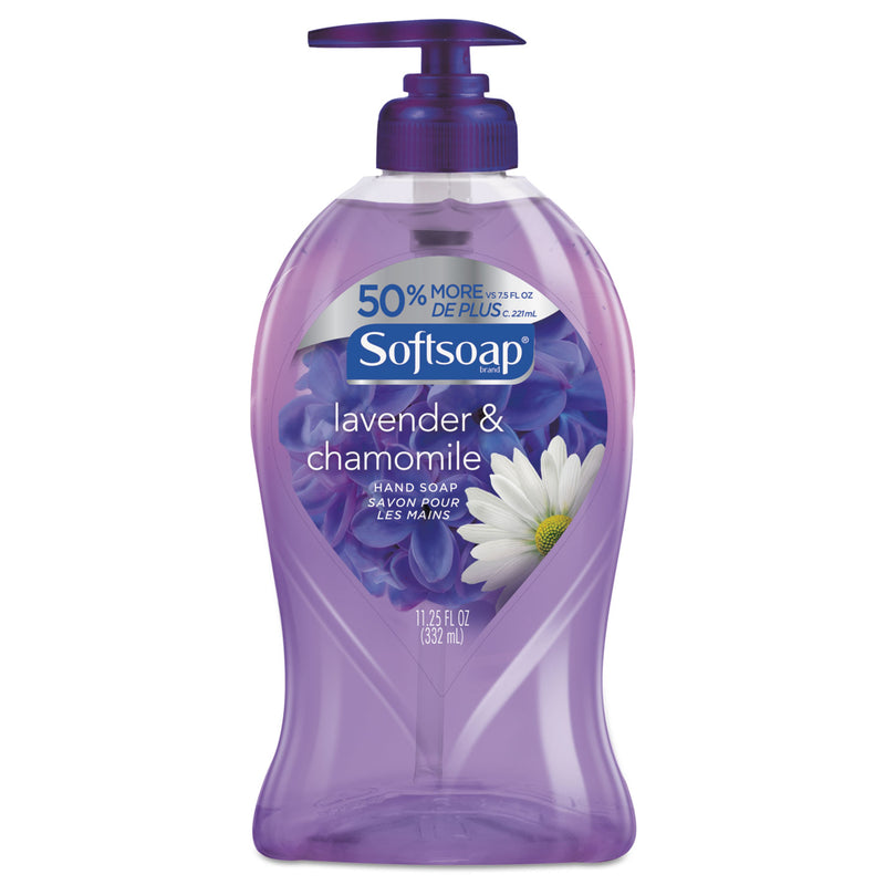 Softsoap Liquid Hand Soap Pumps, Lavender & Chamomile, 11 1/4 Oz Pump Bottle, 6/Carton - CPC44576
