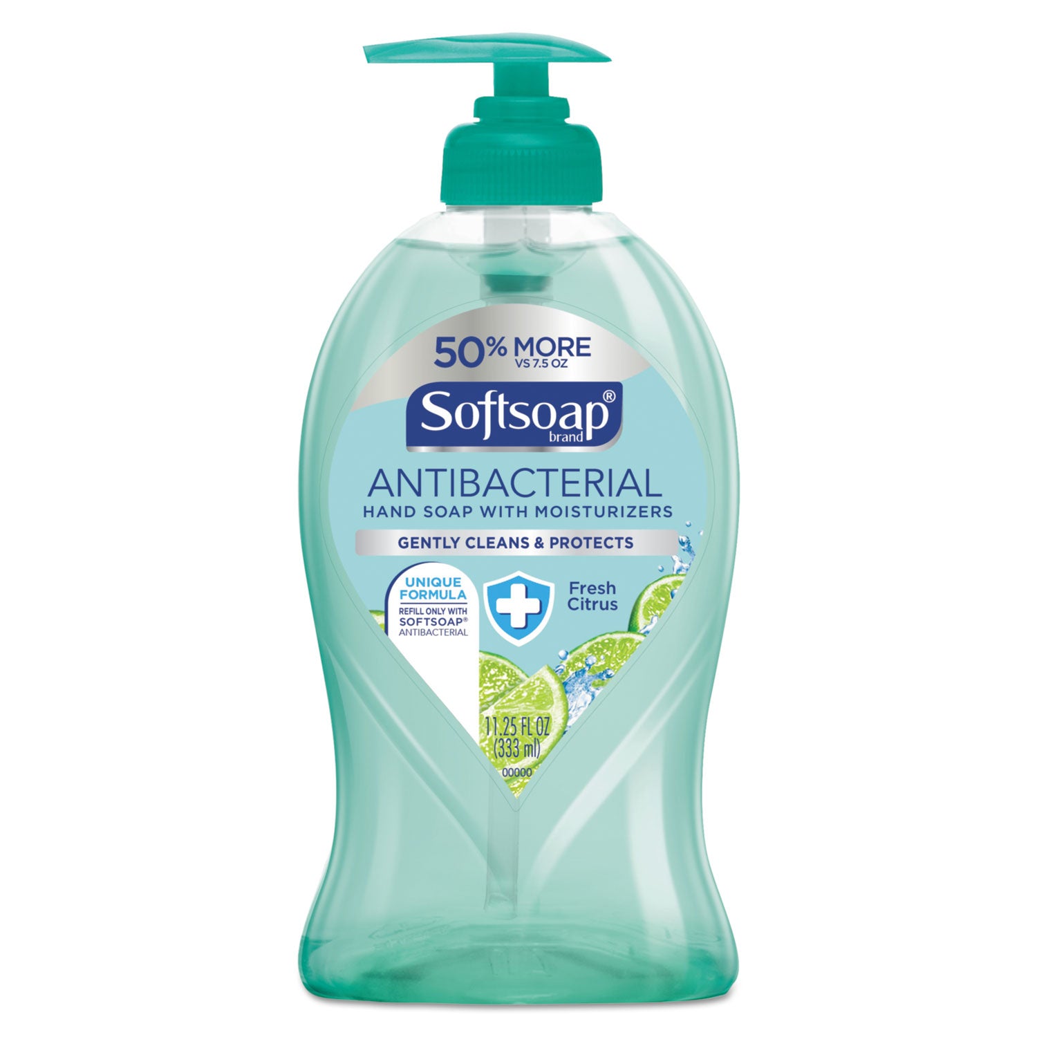 Softsoap Antibacterial Hand Soap, Fresh Citrus, 11 1/4 Oz Pump Bottle, 6/Carton - CPC44572