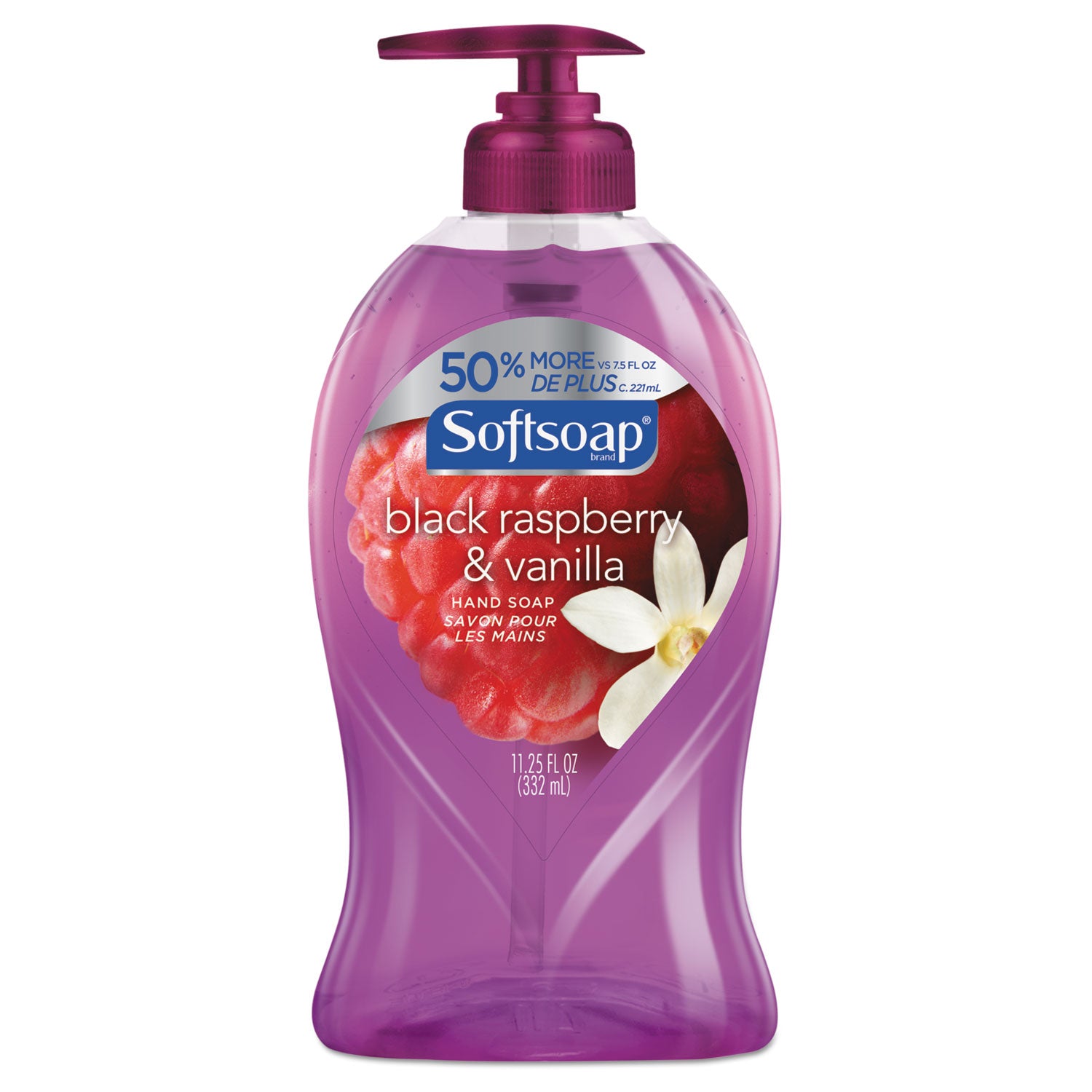 Softsoap Liquid Hand Soap Pump, Black Raspberry & Vanilla, 11 1/4 Oz Pump Bottle, 6/Ctn - CPC44575
