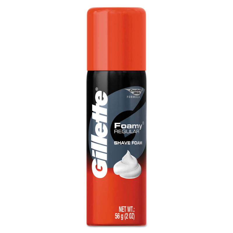 Gillette Foamy Shave Cream, Original Scent, 2 Oz Aerosol, 48/Carton - PGC14501