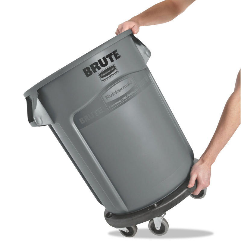 Rubbermaid Round Brute Container, Plastic, 20 Gal, Gray - RCP262000GRA
