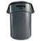 Rubbermaid Brute Vented Trash Receptacle, Round, 44 Gal, Gray - RCP264360GY