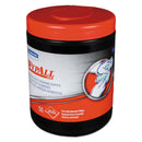 Wypall Heavy-Duty Waterless Cleaning Wipes, 12 X 9 1/2, Green-White, 50/Canister, 8/Ct - KCC58310