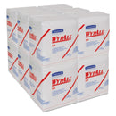 Wypall X70 Cloths, 1/4 Fold, 12 1/2 X 12, White, 76/Pack, 12 Packs/Carton - KCC41200