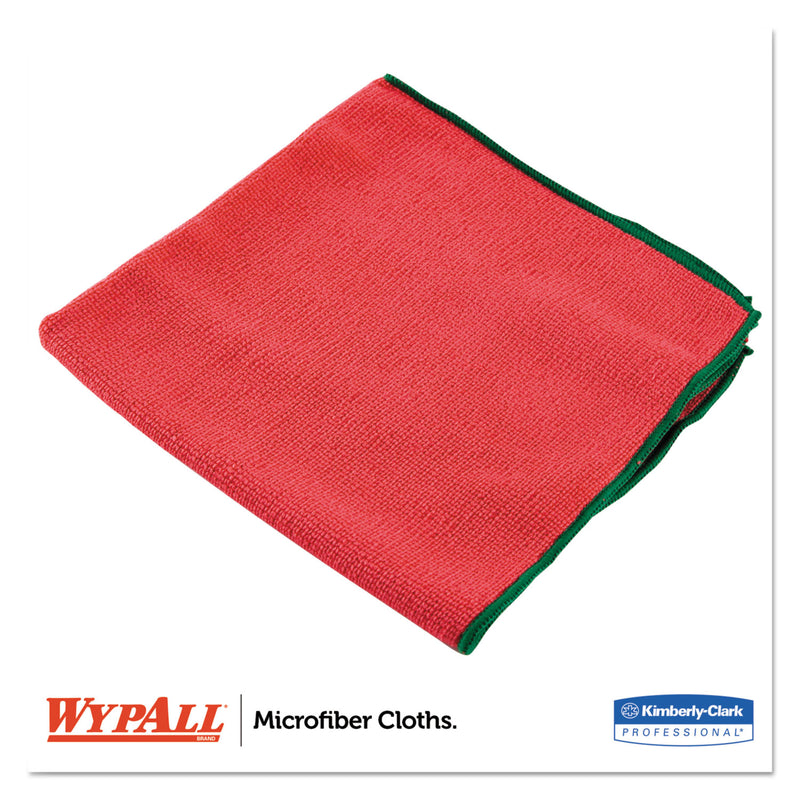 Wypall Microfiber Cloths, Reusable, 15 3/4 X 15 3/4, Red, 6/Pk, 4 Pk/Ct - KCC83980