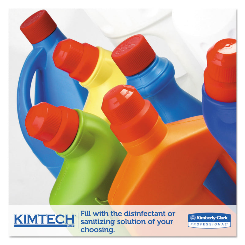 Kimtech Wettask System-Bleach/Disinfectant/Sanitizer W/Bucket,12X12.5, 90/Roll, 6Roll/Ct - KCC06411