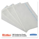 Wypall X80 Foodservice Towel, Kimfresh Antimicrobial Hydroknit, 12 1/2 X 23 1/2, 150/Ct - KCC06280