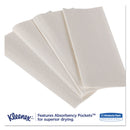 Kleenex Premiere Folded Towels, 9 2/5 X 12 2/5, White, 120/Pack, 25 Packs/Carton - KCC13254