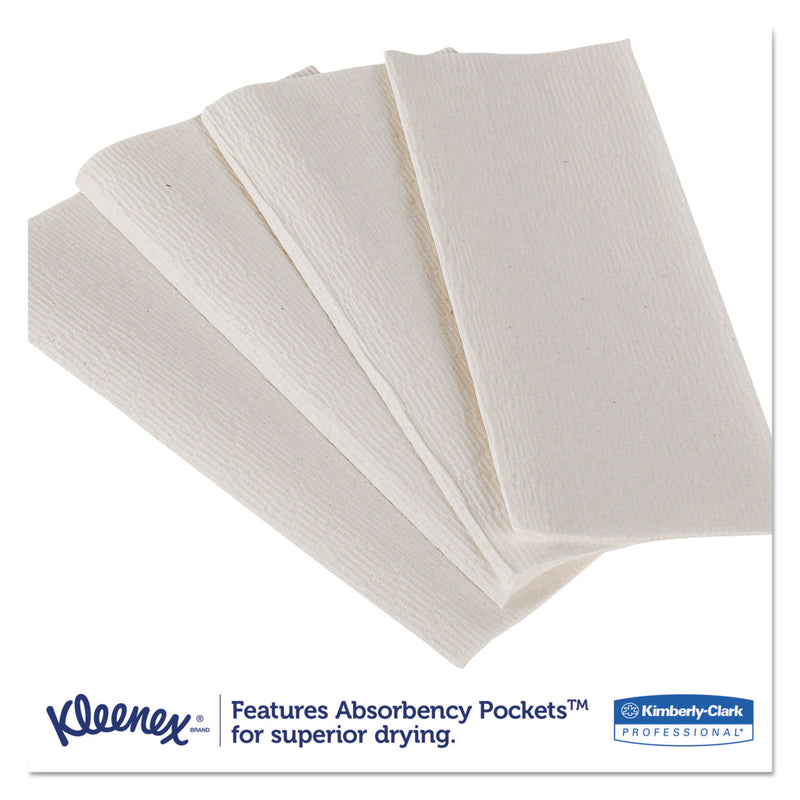 Kleenex Premiere Folded Towels, 9 2/5 X 12 2/5, White, 120/Pack, 25 Packs/Carton - KCC13254