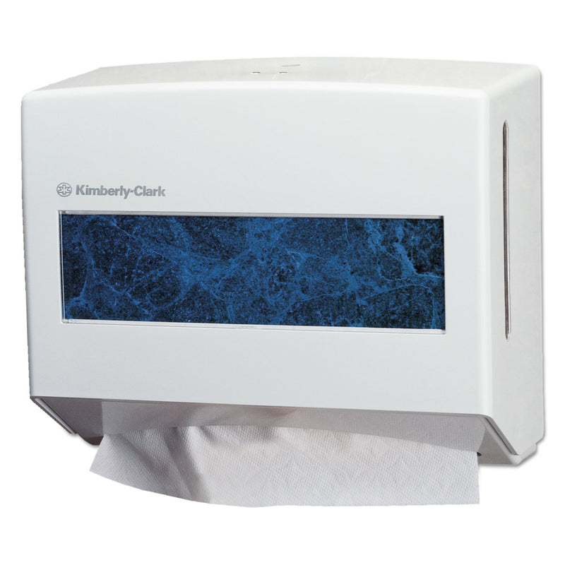 Kimberly-Clark Scottfold Compact Towel Dispenser, 13 3/10 X 13 1/2 X 10, Pearl White - KCC09217