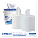 Kimtech Wettask System-Bleach/Disinfectant/Sanitizer W/Bucket,12X12.5, 90/Roll, 6Roll/Ct - KCC06411