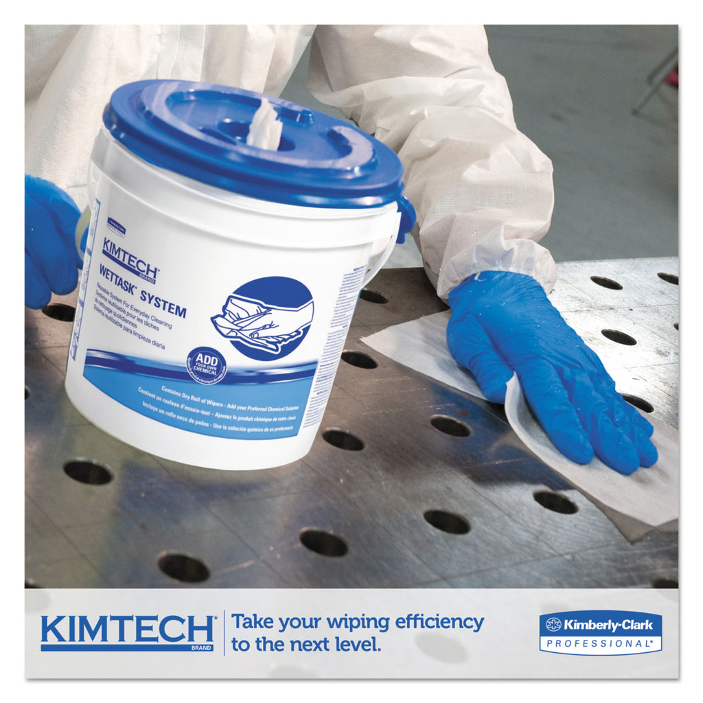 Kimtech Wettask System For Solvents, Wipers Only, 9 X 15, White, 275 ...