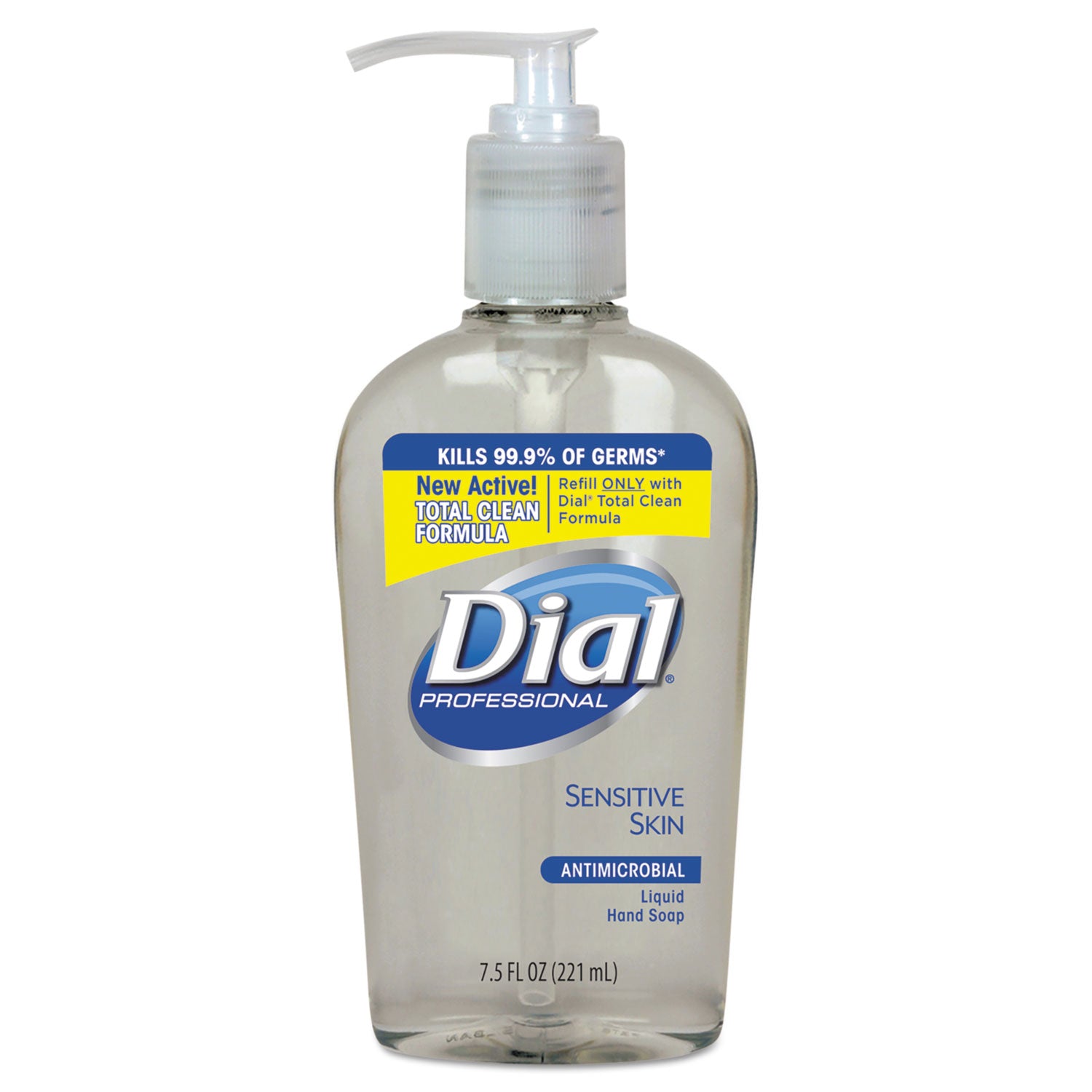 Dial Antibacterial Liquid Hand Soap For Sensitive Skin, Floral, 7.5 Oz Pump, 12/carton - DIA82834